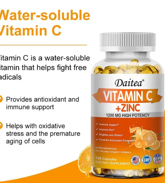 Daitea Vitamin C + Zinc Softgels