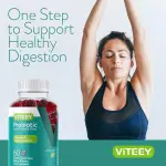 VITEEY Probiotic Gummies with Prebiotic Fiber