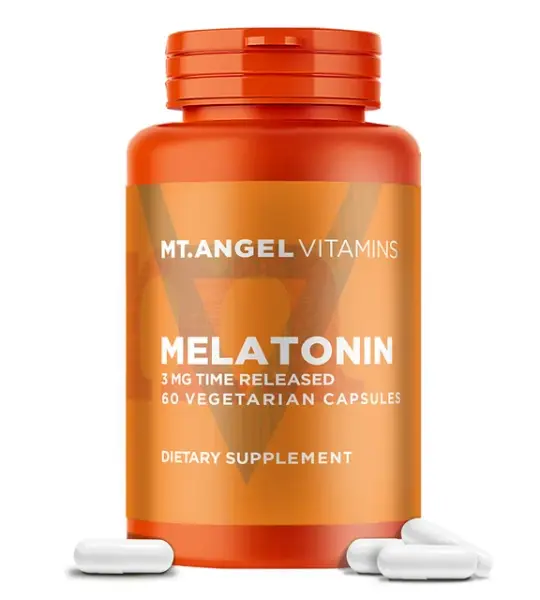 Mt Angel Vitamins Melatonin Timed Release 3mg Capsules