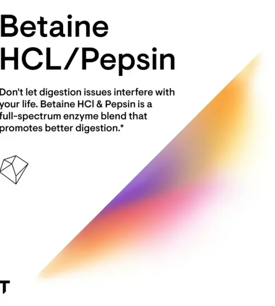 Thorne Betaine HCL & Pepsin Capsules