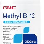 GNC Methyl B-12 2500mcg Caplets