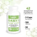 SuperSmart Daily3 Multivitamin Capsules