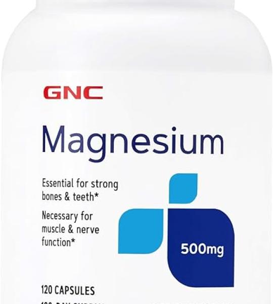 GNC Magnesium 500mg Capsules