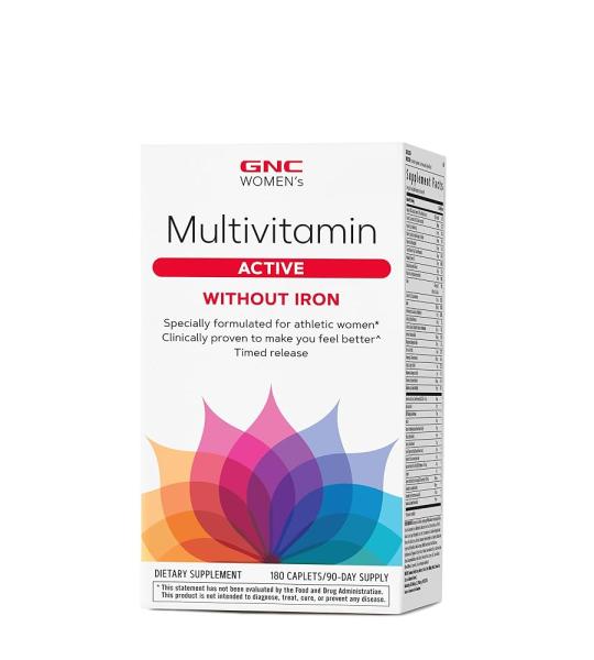 GNC Women's Multivitamin Active Without Iron Caplets