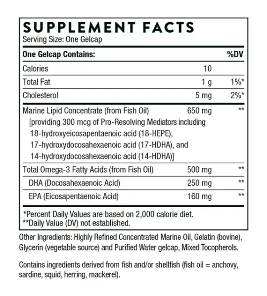 Thorne Pro-Resolving Mediators Gelcaps