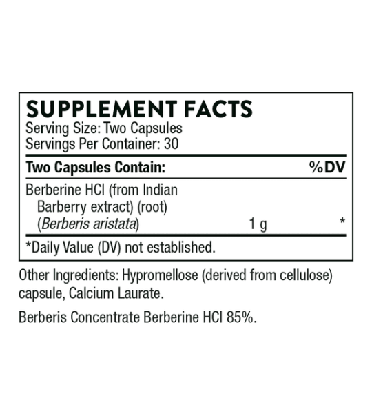 Thorne Berberine 1000mg Capsules
