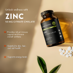 Mt Angel Vitamins Zinc Citrate Chelate 50mg Tablets