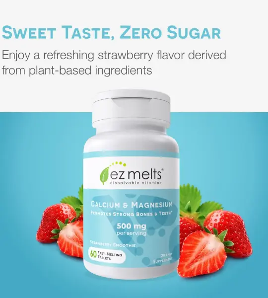 EZ Melts Calcium & Magnesium Tablets