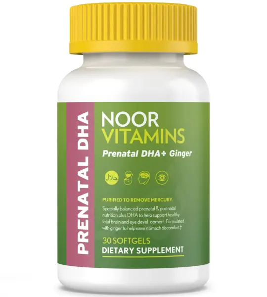 Prenatal Vitamins DHA Ginger Softgels
