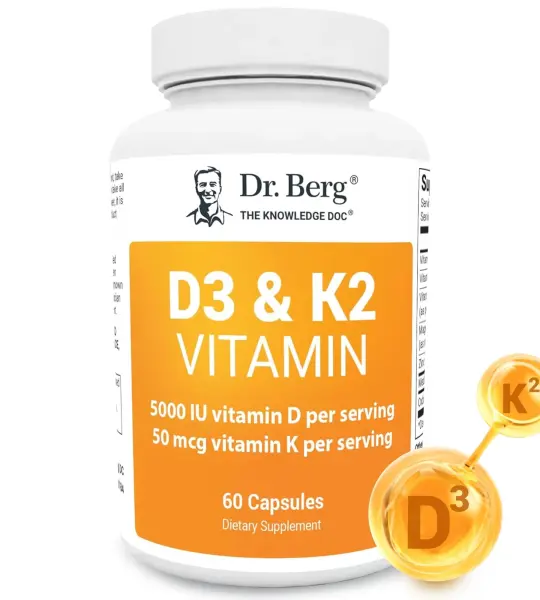 Dr. Berg D3 & K2 Vitamin Supplement