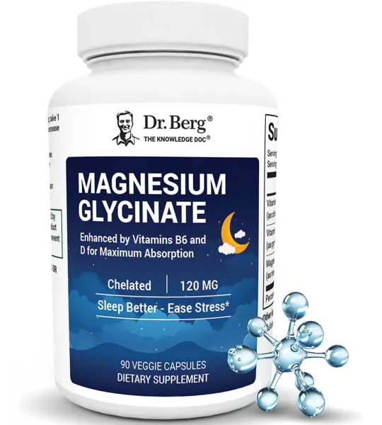 Dr. Berg Magnesium Glycinate 120mg Capsules