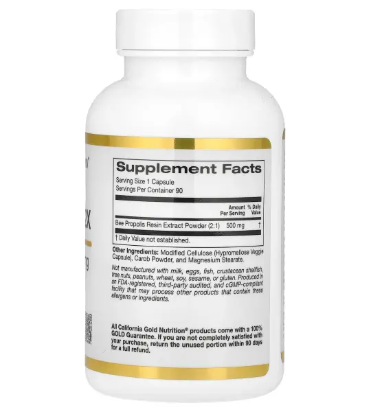 California Gold Nutrition Bee Propolis 2X Capsules