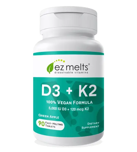 EZ Melts Vitamin D3 K2 Tablets