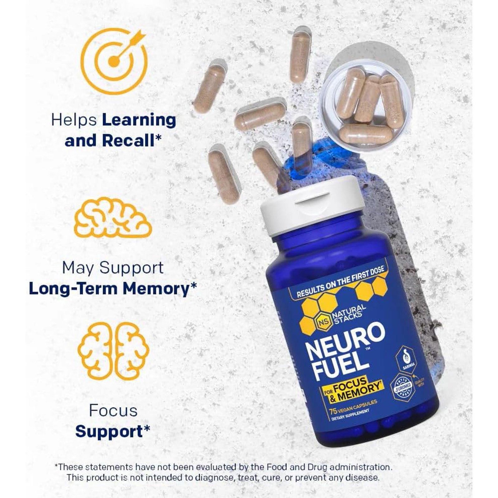 Natural Stacks NeuroFuel Brain Support Supplement in Pakistan
