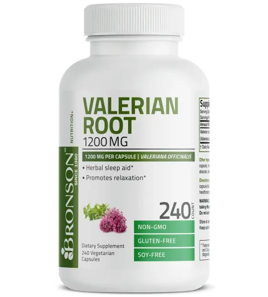 Bronson Valerian Root 1200mg Capsules