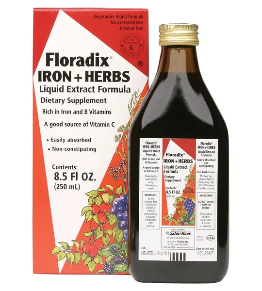 floradix iron + herbs liquid herbal supplement