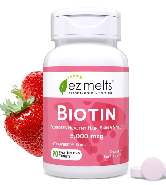 EZ Melts Biotin 5000mcg Tablets