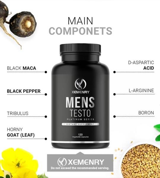 Xemenry Mens Testo Capsules