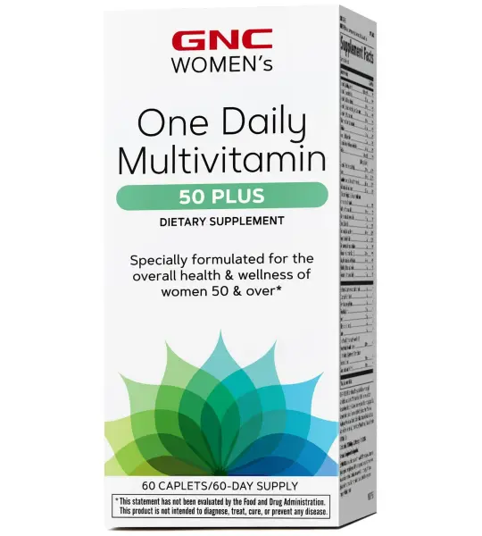 GNC One Daily Multivitamin 50 Plus Caplets