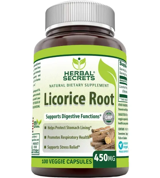 Licorice Root 450mg Capsules