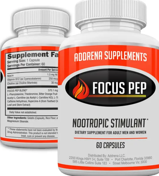 Focus Pep Nootropic Stimulants Capsules