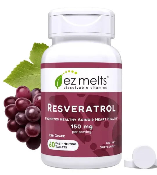 EZ Melts Resveratrol 150mg Tablets