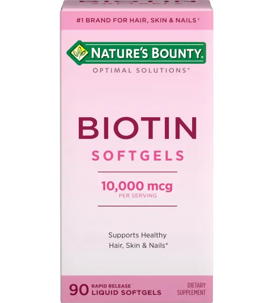 Nature's Bounty Biotin 10000 mcg Softgels