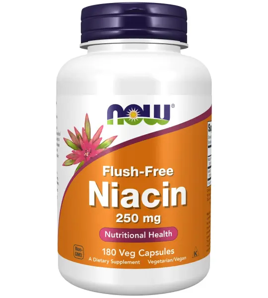 NOW Supplements Niacin 250 mg Capsules