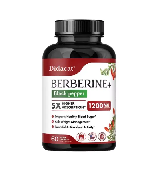 Didacat Berberine Black Paper 1200mg Capsules