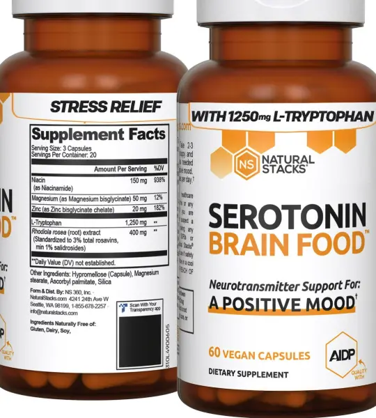 Natural Stacks Serotonin Brain Food Capsules