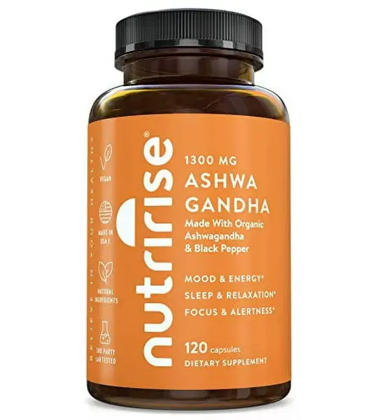 NutriRise Organic Ashwagandha Root Capsules